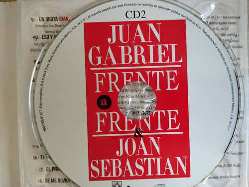 Juan Gabriel, Joan Sebastian Cd Frente A Frente V (Usado)