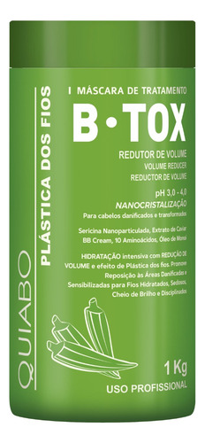 Btx Alisamento Capilar Em Massa De Quiabo 1kg