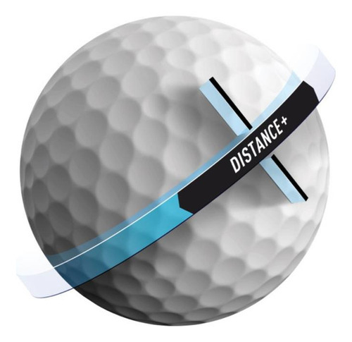 Imagen 4 de 7 de Docena De Pelotas De Golf Taylormade Distance + Color Blanco