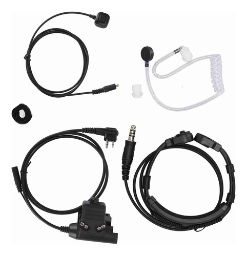 Auriculares Throat Mic, 7.1 Mm, Conector Finger Ptt, Portáti