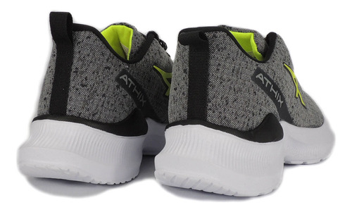 Imagen 3 de 8 de Zapatilla Athix Hombre Paralles (gris/verde)