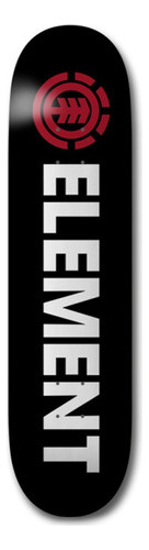 Tabla Skateboard Element Blazin M 8.0tt Negro Logo Rojo