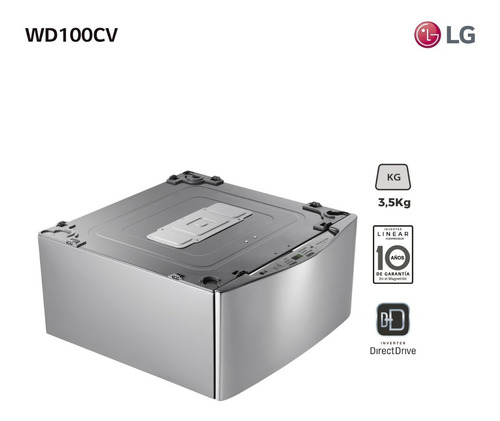 Lavarropas Twinwash Mini LG 3,5kg Wd100cv - Garantía Oficial