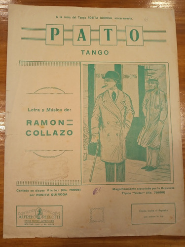 Pato Ramon Collazo Perroti Ed Tango Partitura