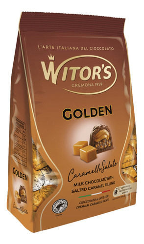 Bombom Italianos Witors Golden Caramelo Salgado 125g