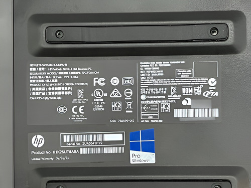 Hp Elite Desk 600 G1 (mini Pc) Grado B (Usado)