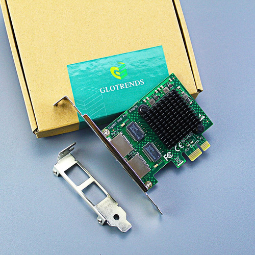 Gigabit Pci-e De Doble Puerto De 10/100/1000 Mbps De Glot...
