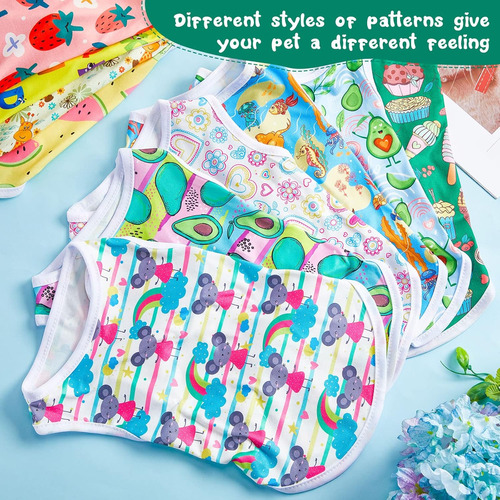 10 Unidades De Hermosas Camisas De Cachorro Estampadas Para