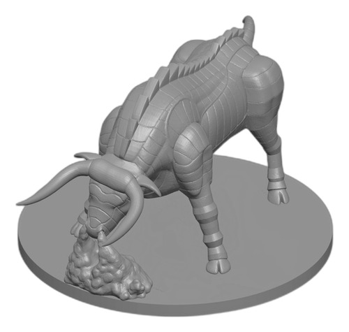 Miniaturas Dnd: Gorgon Updated With Smoke