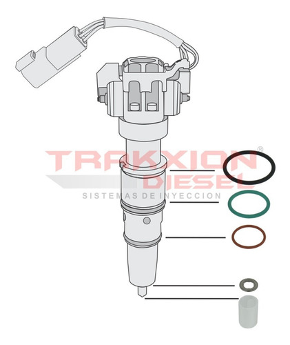 Kit De Juntas Inyector Diesel Maxxforce Dt466e Navistar