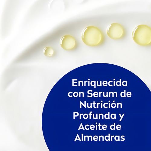 Crema corporal hidratante NIVEA Milk Nutritiva 5 en 1 para piel extra seca