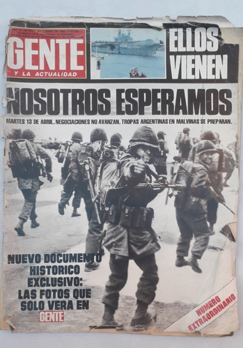 Revista Antigua * Gente * N° 873 Malvinas Guerra