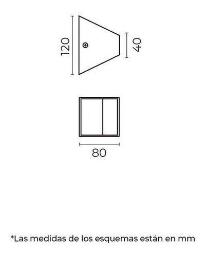 Arbotante Interior Lampara De Pared Minimalista Led 4.5w 462 Estructura Blanco