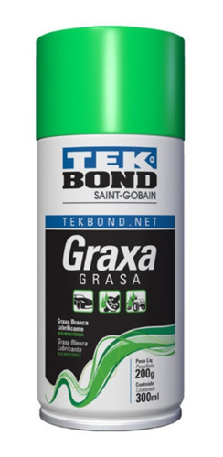 Graxa Branca Lubrificante Spray 300ml / 200g - Tekbond