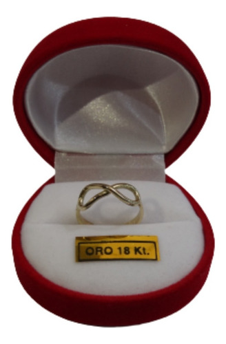 Anillo Oro 18k Infinito 2 Grs Mujer Garantía El Trust Joyero