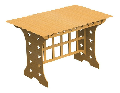 Mesa Provençal Desmontável Mdf 15mm Super Resistente + Tampo