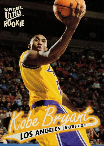 Tarjeta De Novato Fleer Ultra Basketball 52 Kobe Bryant