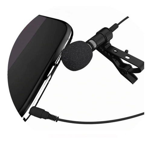Micrófono De Solapa Lavalier 3,5mm Clip Omnidireccional Alta