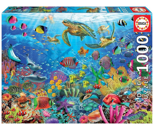 Puzzle Rompecabeza 1000 Pzs Tortugas En El Paraíso Educa