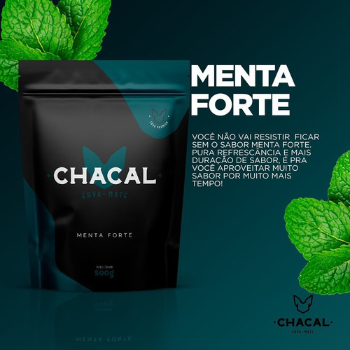 Erva Mate Terere Chacal Menta Forte 500g