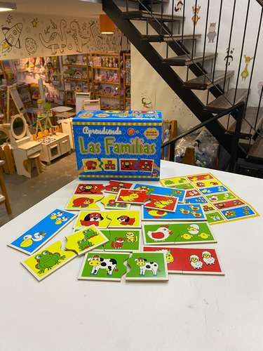 Puzzle Rompecabezas Juego De Mesa Madera Las Familias