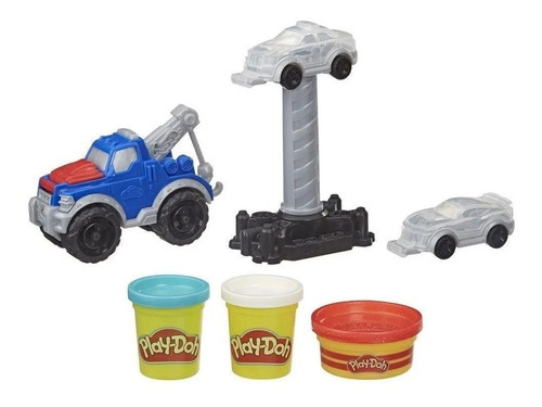 Imagem 2 de 4 de Massinha Play Doh Wheels Caminhão De Reboque Hasbro