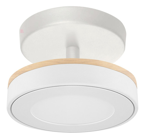 Plafon Acero Direccional Lampara Led Máx Potencia Buena Luz Estructura Blanco Cálido