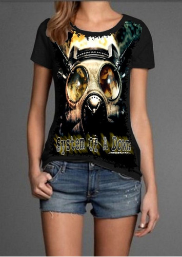 Blusa Fem. 5%off Banda De Rock System Of A Down Diferente