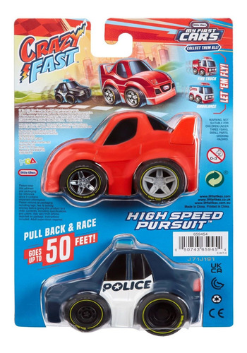 Autos Mini Crazy Fast Persecución Little Tikes.