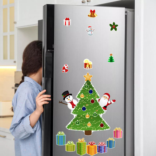 Adhesivos Magnéticos Duraderos Para Nevera, Regalo, Navidad
