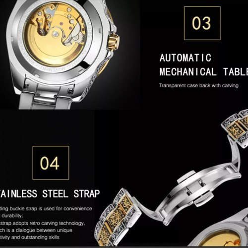 Reloj Mecánico Luminoso Clásico Forsining