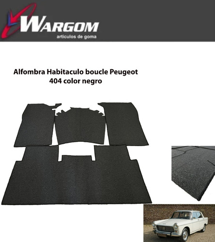 Alfombra Habitaculo Boucle Peugeot 404