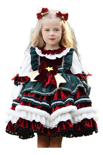 Disfraz Navideño De Princesa Lolita Para Niñas