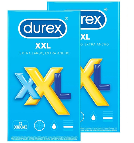 Durex Xxl 24 Condones 64mm