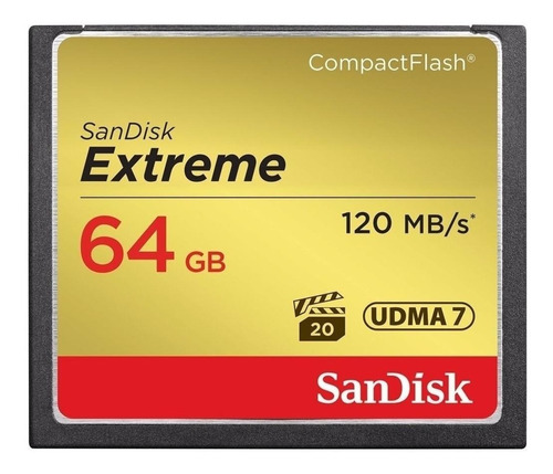 Cartão de memória SanDisk SDCFXS-064G-A46  Extreme 64GB
