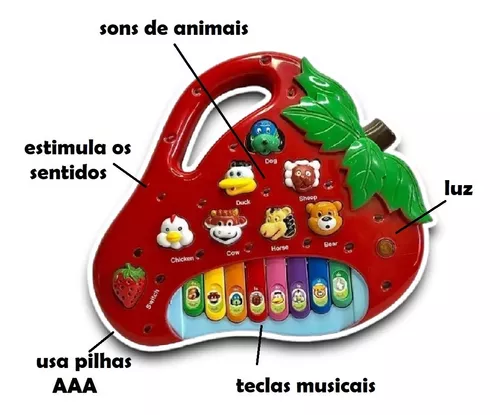 Teclado Piano Musical Bebê Brinquedo Infantil Divertido Drum, Brinquedo  para Bebês Nunca Usado 53895185