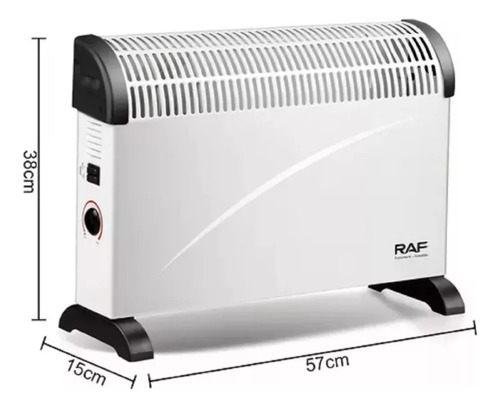 Estufa Calentador De Conveccion Electrico 2000w Raf
