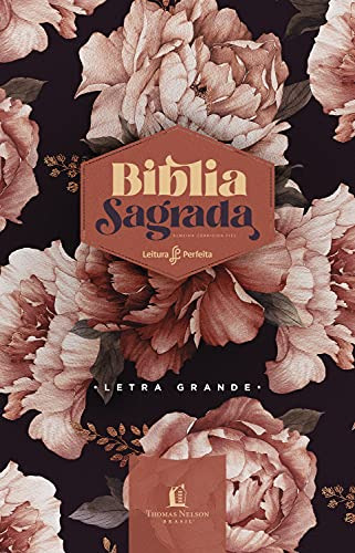 Libro Biblia Peonias Rosadas Acf Capa Dura De Thomas Nelson