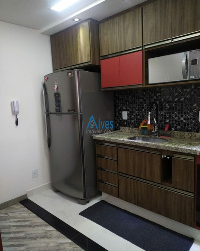 Imagem 9 de 19 de Apartamento 2 Dormitórios Na Vila Valparaíso Com Lazer, - Ap01759 - 69809884