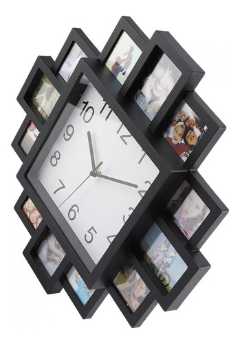 Reloj De Pared 2 En 1 + Marco De Fotos Decoración De Sala De