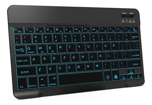 Teclado Bluetooth Retroiluminado Color 7 iPad 10.ª 9.ª iPad