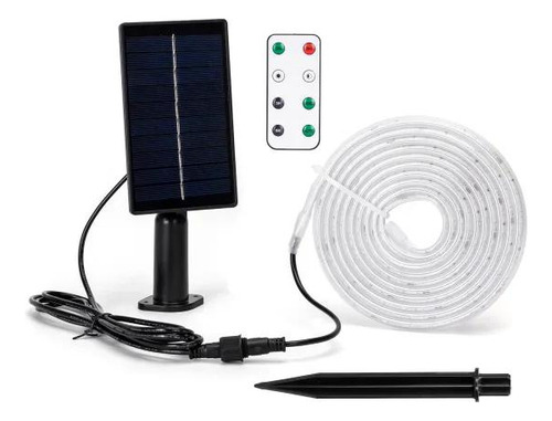 Tira Led Solar Aigostar 100w 2700k 10m Ip65 Luz Blanco Cálido