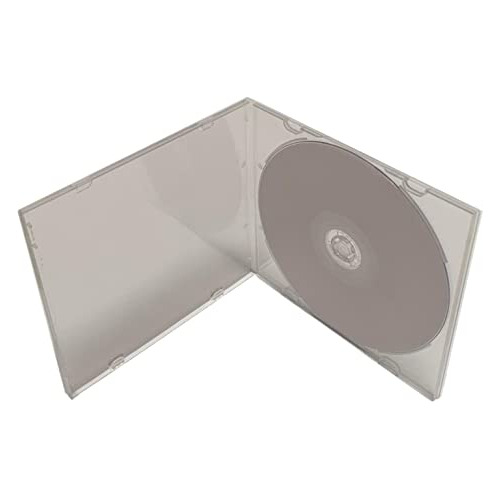 Estuches Delgados De Cd Jewel Cases De 5.2 Mm Un Disco,...