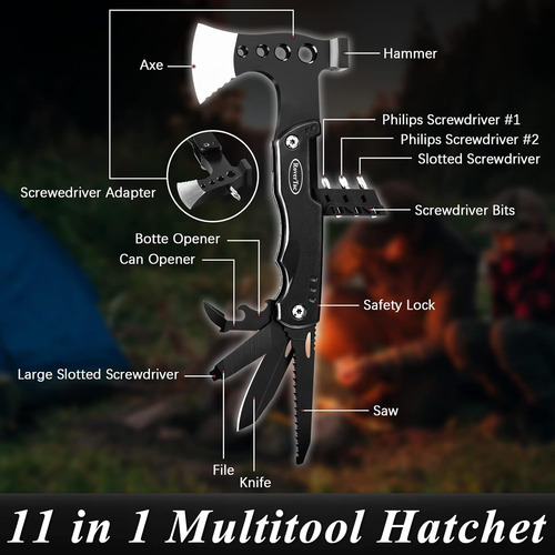 Herramienta Multiherramienta Para Camping, Hacha De Hacha 11