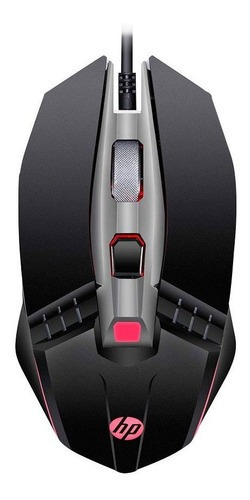 Mouse Gamer Hp M270 6 Botones 2400dpi Black - Revogames