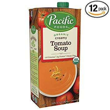 Pacífico Alimentos Orgánicos Cremosa Sopa De Tomate, 32 Oz, 
