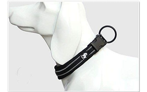 Imagen 3 de 6 de Truelove Collar Perros Acolchado Reflectivo Negro M