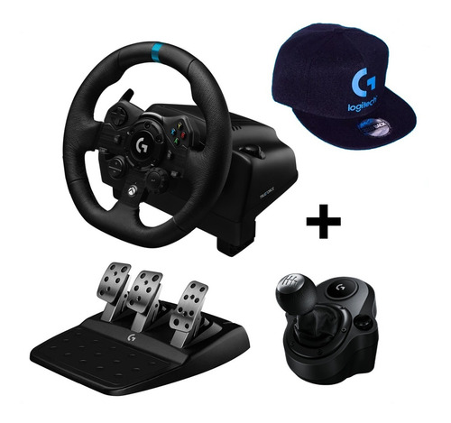 Imagen 1 de 9 de Timón Logitech G923 Para Pc / Xbox X|s One + Palanca Cambios
