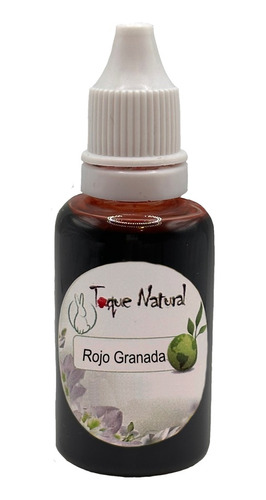 Colorante Rojo Granada Para Jabones Hidro 30ml Toquenatural