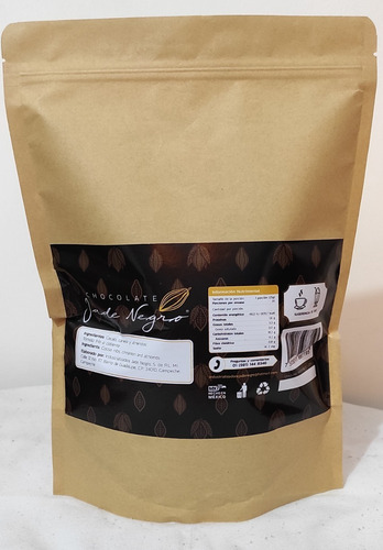 Imagen 2 de 2 de Chocolate En Polvo Con Azúcar Jade Negro 1 Kg